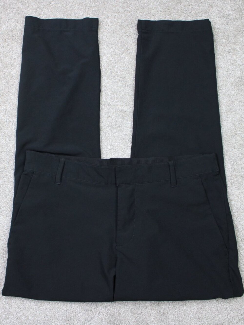 Nike Golf Pants Mens 33x30 Black Dri-Fit Vapor Slim Fit Flat Front Poly Stretch